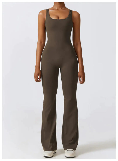 Scrunch Flare Jumpsuit Discounted